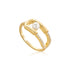 Gold Pearl Sparkle Interlock Ring | Ania Haie Australia